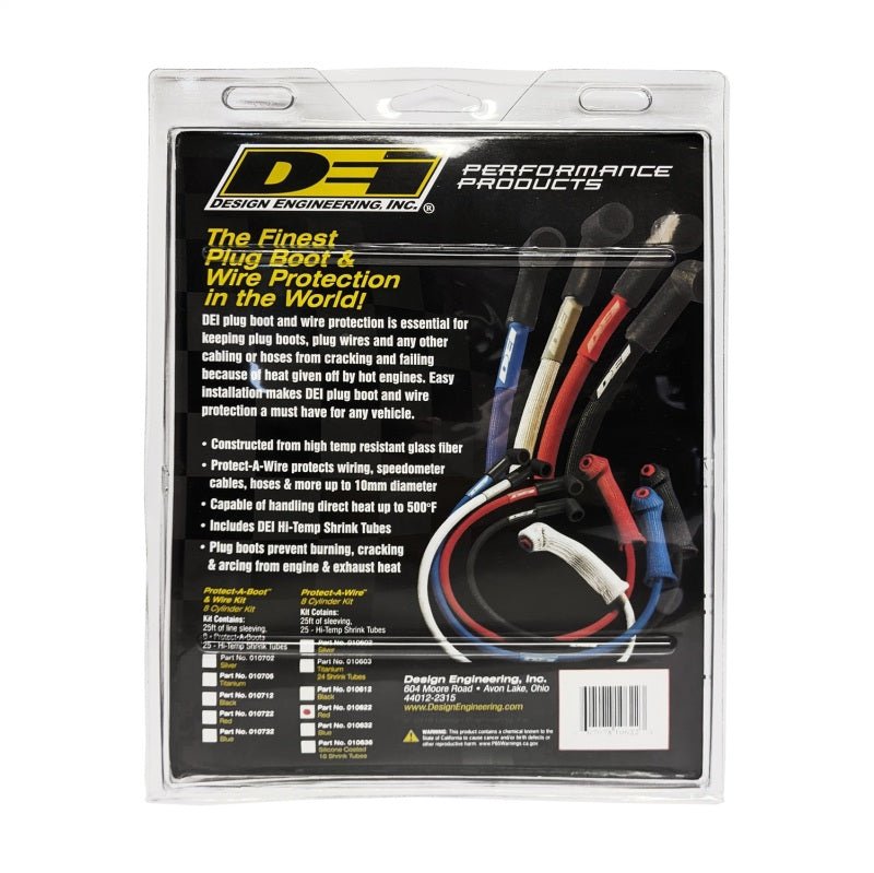 DEI - DEI Protect - A - Wire 8 Cylinder - Red - Demon Performance