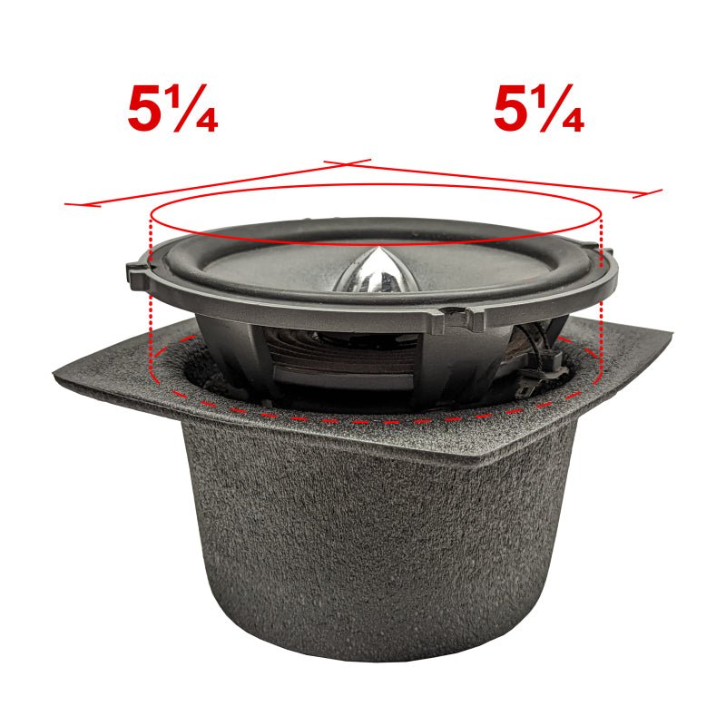 DEI - DEI Speaker Baffles 5.25in Round 6.5in Wide 6.5 Height 2.5in Deep Pair - Demon Performance