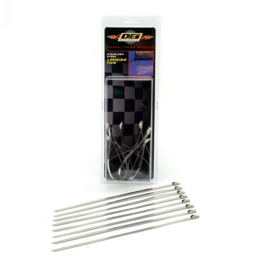 DEI - DEI Stainless Steel Locking Tie 8in - 8 per pack - Demon Performance