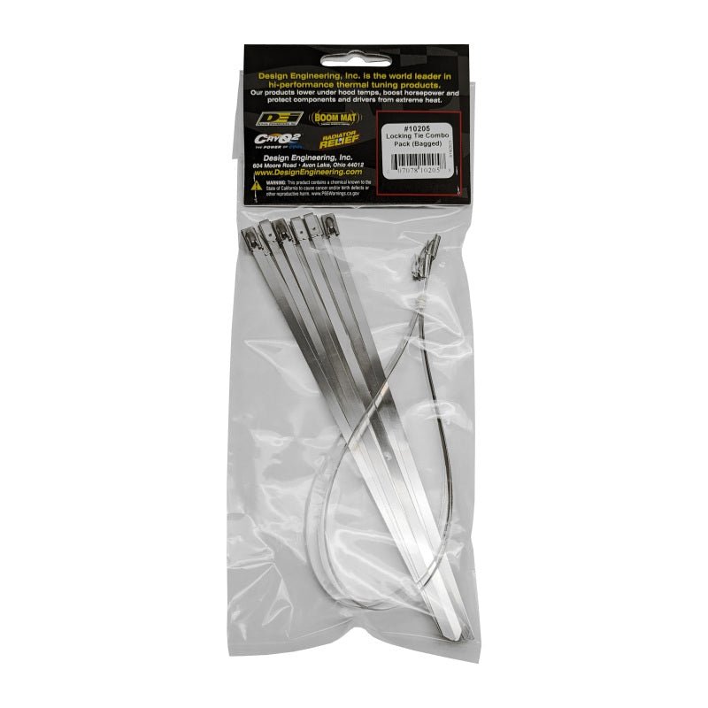 DEI - DEI Stainless Steel Locking Tie Eight 8in and Four 14in per pack - Demon Performance