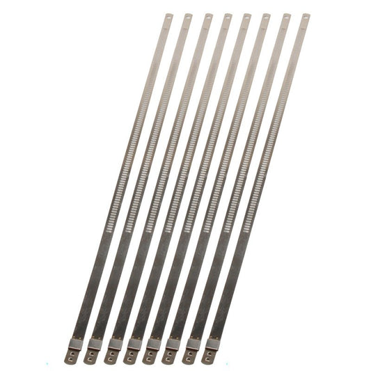 DEI - DEI Stainless Steel Positive Locking Tie 1/4in (7mm) x 9in - 8 per pack - Demon Performance