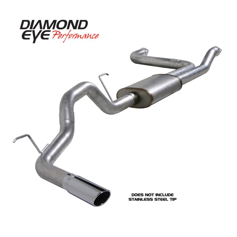 Diamond Eye Performance - Diamond Eye KIT 3 - 1/2in CB SGL GAS AL NISSAN TITAN 5.6L 07 - 10 - Demon Performance