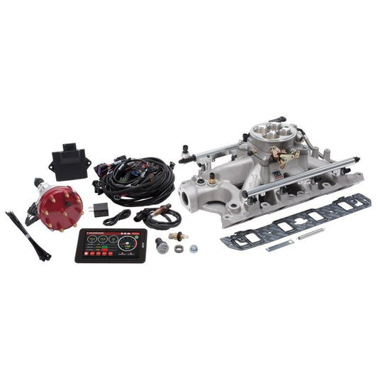 Edelbrock - Edelbrock Pro Flo 4 Fuel Injection Kit Seq Port Ford 289 - 302 ci 550 HP 29 LbHr Injectors Satin - Demon Performance