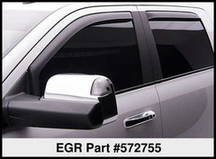 EGR - EGR 09 - 13 Dodge Ram 1500/2500/3500 Crew Cab In - Channel Window Visors - Set of 4 - Matte (572755) - Demon Performance