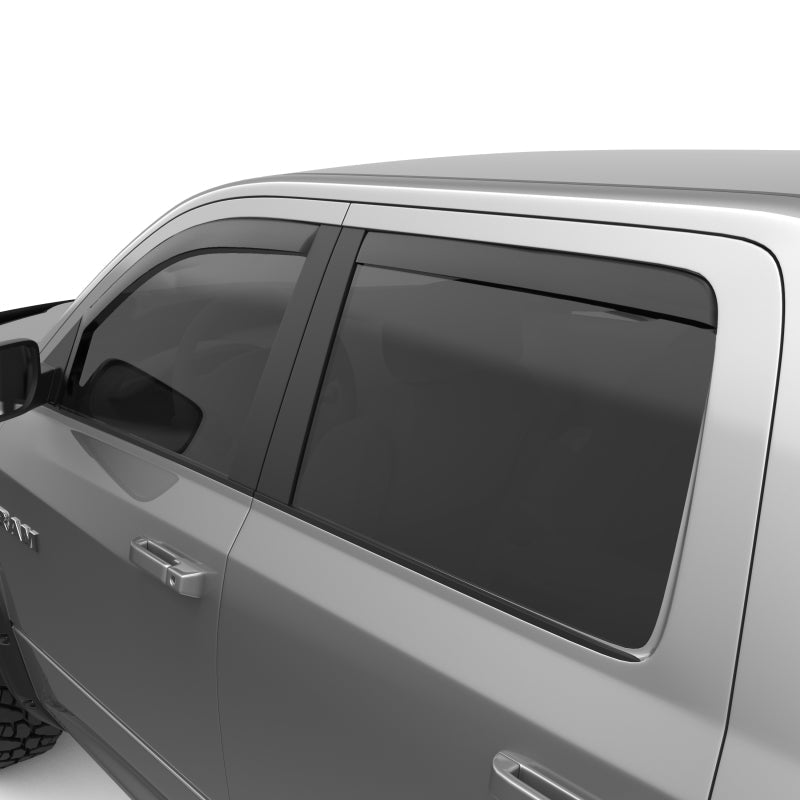 EGR - EGR 09 - 13 Dodge Ram 1500/2500/3500 Crew Cab In - Channel Window Visors - Set of 4 - Matte (572755) - Demon Performance