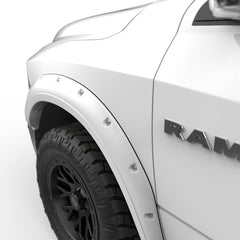 EGR - EGR 09+ Dodge Ram LD Bolt - On Look Color Match Fender Flares - Set - Bright White - Demon Performance