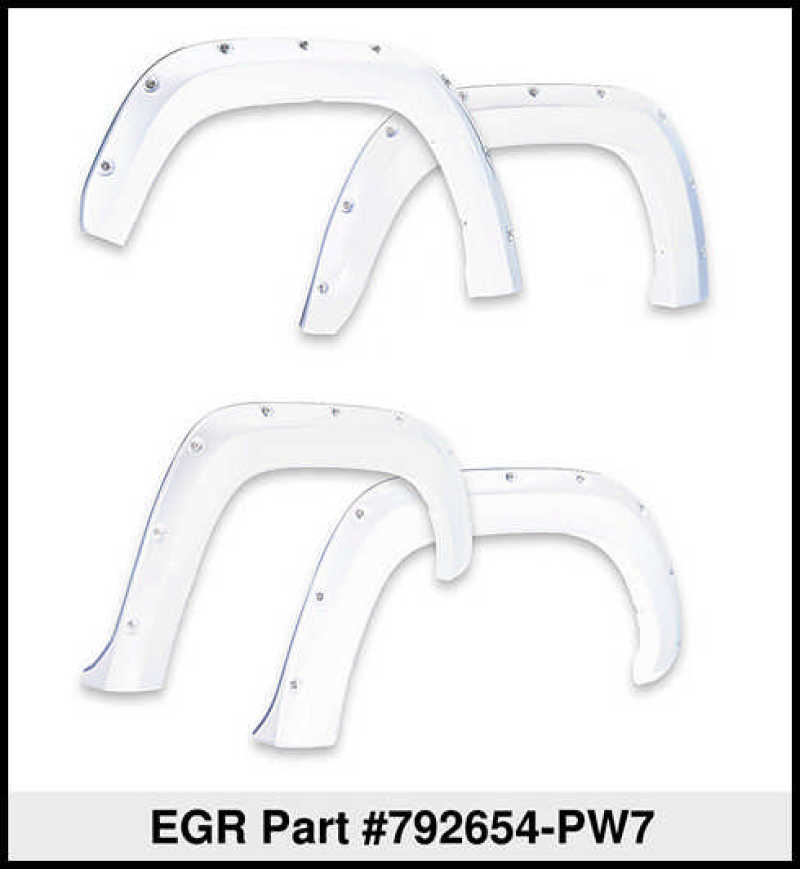 EGR - EGR 09+ Dodge Ram LD Bolt - On Look Color Match Fender Flares - Set - Bright White - Demon Performance