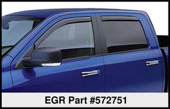 EGR - EGR 09+ Dodge Ram Pickup Crew Cab In - Channel Window Visors - Set of 4 (572751) - Demon Performance