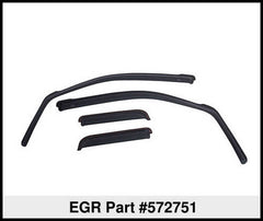 EGR - EGR 09+ Dodge Ram Pickup Crew Cab In - Channel Window Visors - Set of 4 (572751) - Demon Performance