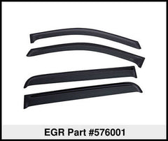 EGR - EGR 16 - 17 Nissan Titan Crew Cab SlimLine Tape - On WindowVisors Set of 4 - Light Smoke - Demon Performance