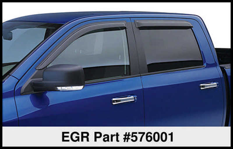 EGR - EGR 16 - 17 Nissan Titan Crew Cab SlimLine Tape - On WindowVisors Set of 4 - Light Smoke - Demon Performance