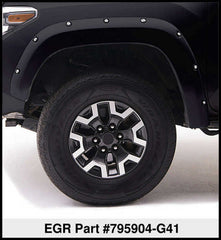 EGR - EGR 16+ Nissan Titan XD Bolt - On Look Color Match Fender Flares - Set - Black Metallic - Demon Performance