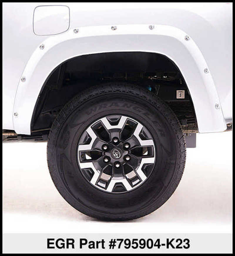 EGR - EGR 16+ Nissan Titan XD Bolt - On Look Color Match Fender Flares - Set - Liquid Platinum Metallic - Demon Performance