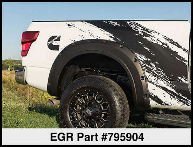 EGR - EGR 16+ Nissan Titan XD Bolt - On Look Fender Flares - Set - Demon Performance