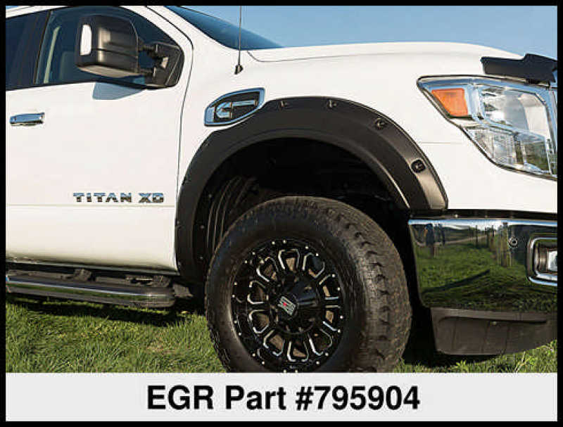 EGR - EGR 16+ Nissan Titan XD Bolt - On Look Fender Flares - Set - Demon Performance