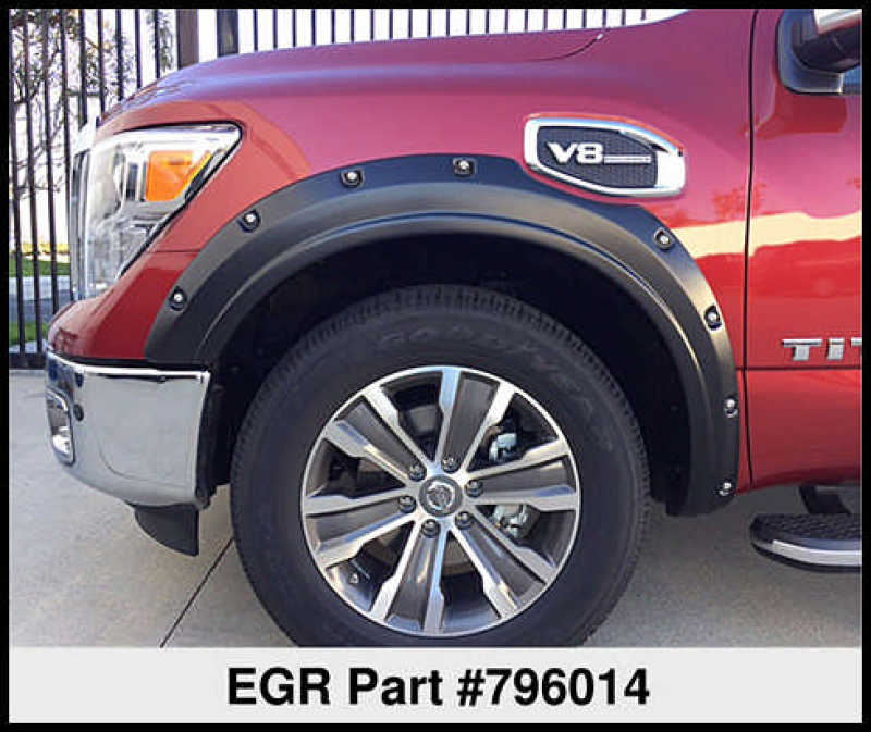 EGR - EGR 17 - 23 Nissan Titan Traditional Bolt - On Look Fender Flareswith Fender Badge Set Of 4 - Demon Performance