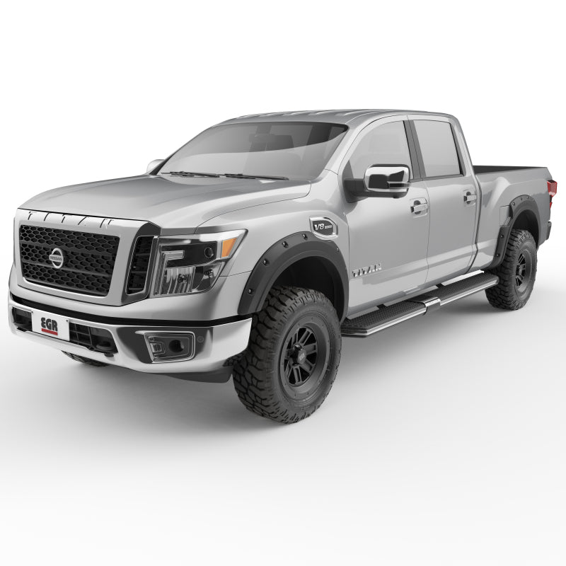 EGR - EGR 17 - 23 Nissan Titan Traditional Bolt - On Look Fender Flareswith Fender Badge Set Of 4 - Demon Performance