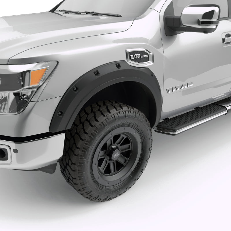 EGR - EGR 2017 Nissan Titan Bolt - On Look Fender Flares - Set - Black Matte (796005) - Demon Performance