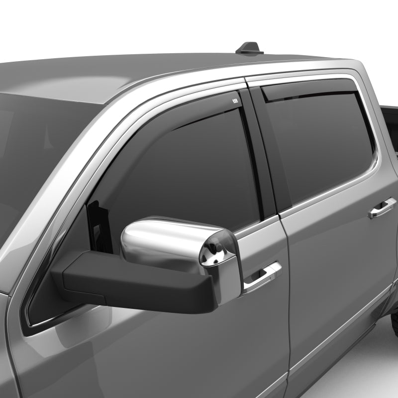 EGR - EGR 2019 Dodge Ram 1500 Crew Cab SlimLine In - Channel Window Visors Set of 4 - Dark Smoke - Demon Performance