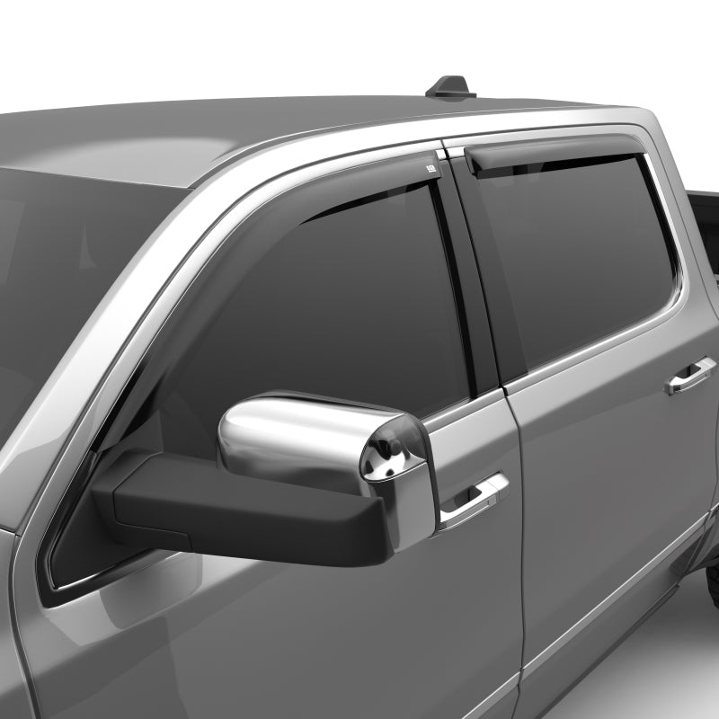 EGR - EGR 2019 Dodge Ram 1500 Crew Cab Tape - On Window Visors Set of 4 - Dark Smoke - Demon Performance