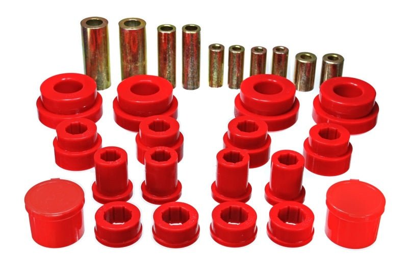 Energy Suspension - Energy Suspension 02 - 09 350Z / 03 - 07 Infiniti G35 Red Front Control Arm Bushing Set - Demon Performance