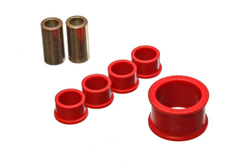 Energy Suspension - Energy Suspension 02 - 09 Nissan 350Z / 03 - 07 Infiniti G35 Coupe Red Rack and Pinion Bushing Set - Demon Performance