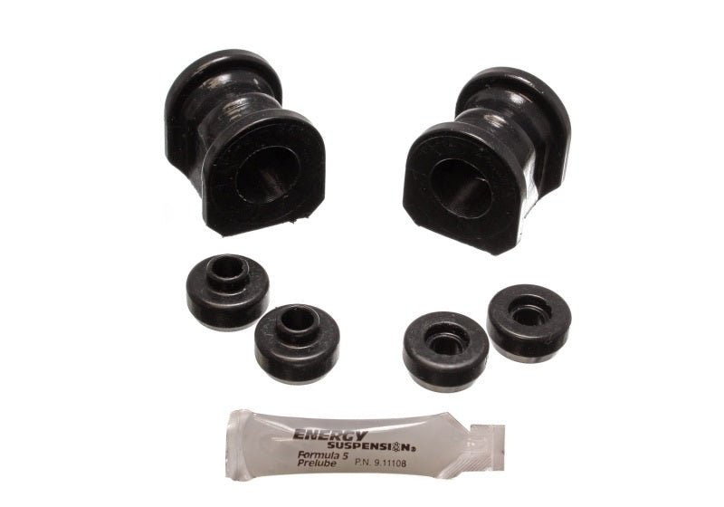 Energy Suspension - Energy Suspension 89 - 94 Nissan 240SX (S13) Black 24mm Front Sway Bar Bushing Set - Demon Performance