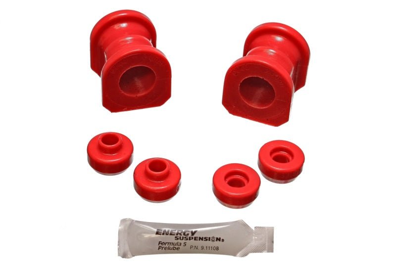 Energy Suspension - Energy Suspension 89 - 94 Nissan 240SX (S13) Red 25mm Front Sway Bar Bushing Set - Demon Performance