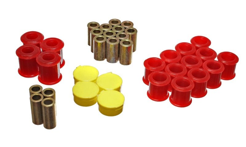 Energy Suspension - Energy Suspension 89 - 94 Nissan 240SX (S13) Red Rear Control Arm Bushing Set - Demon Performance