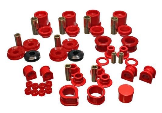 Energy Suspension - Energy Suspension 90 - 96 Nissan 300ZX Red Hyper - Flex Master Bushing Set (Sway bar end link bushings a - Demon Performance