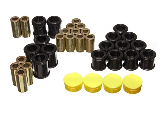 Energy Suspension - Energy Suspension 95 - 98 Nissan 240SX (S14) Black Rear Control Arm Bushing Set (Must reuse existing o - Demon Performance