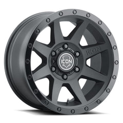 ICON Rebound 18x9 6x5.5 0mm Offset 5in BS 106.1mm Bore Double Black Wheel