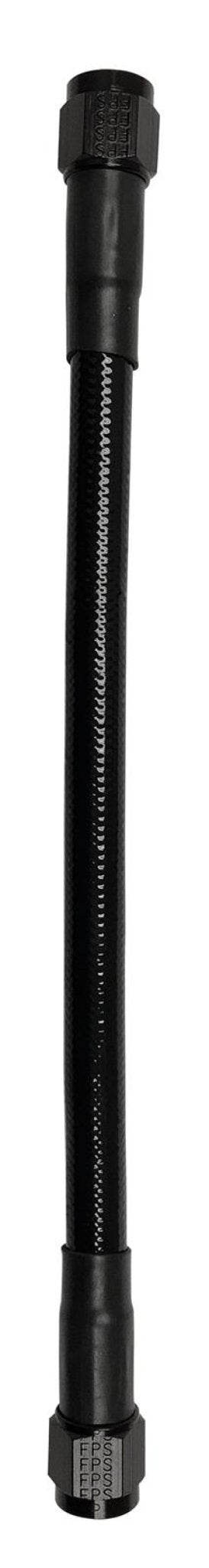 Fragola - Fragola - 10AN Ext Black PTFE Hose Assembly Straight x Straight 10in - Demon Performance