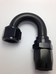 Fragola - Fragola - 10AN Nut x - 12AN Hose Reducing Hose End 180 Degree - Black - Demon Performance