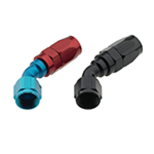 Fragola - Fragola - 8AN x 45 Degree Pro - Flow Hose End - Black - Demon Performance