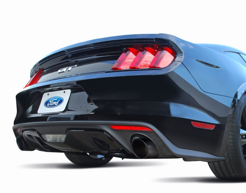 Gibson - Gibson 15 - 17 Ford Mustang GT 5.0L 3in Cat - Back Dual Exhaust - Black Elite (Ceramic) - Demon Performance