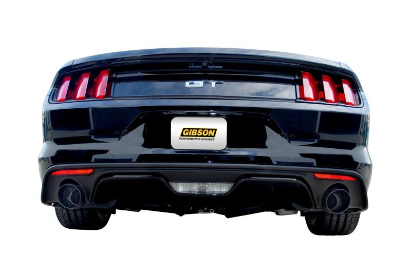 Gibson - Gibson 2015 Ford Mustang GT Premium 5.0L 3in Cat - Back Dual Exhaust - Black Elite (Ceramic) - Demon Performance