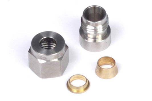 Haltech - Haltech 1/4in Stainless Steel Weld - On Kit (Incl Nut & Ferrule) - Demon Performance