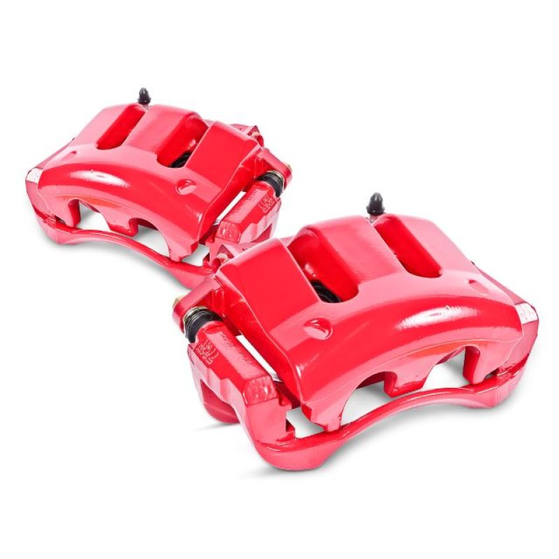 PowerStop - Power Stop 05 - 08 Infiniti G35 Rear Red Calipers w/Brackets - Pair - Demon Performance