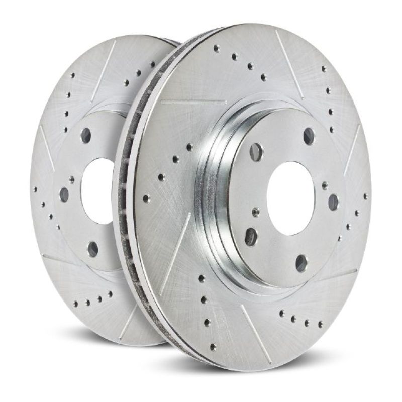 PowerStop - Power Stop 05 - 10 Chrysler 300 Rear Evolution Drilled & Slotted Rotors - Pair - Demon Performance