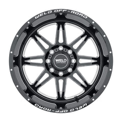 Weld Cheyenne W132 Series 20x10 / 8x170 BP / -18 Offset / 4.75 BS / 125.1 Bore - Gloss Black MIL