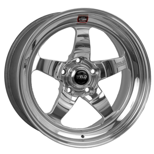 Weld S71 18x9 / 5x115mm BP / 6.1in. BS Polished Wheel (High Pad) - Non-Beadlock