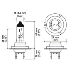 Hella Optilux 12V/55W H7 Extreme Blue Bulb (Pair)