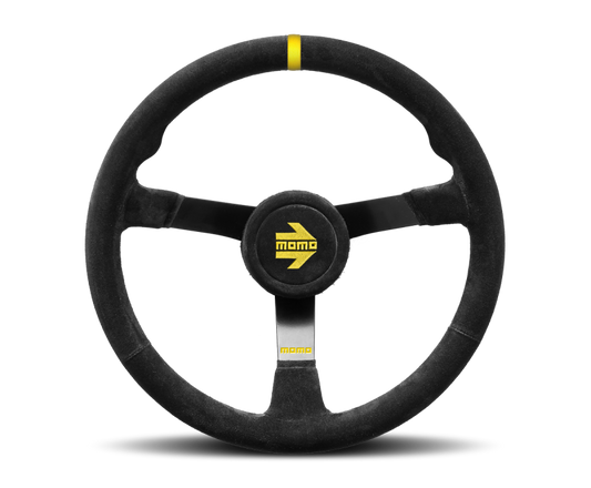 Momo MODN38 Steering Wheel 380 mm -  Black Suede/Black Spokes