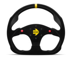 Momo MOD30 Buttons Steering Wheel 320 mm -  Black Suede/Black Spokes/1 Stripe