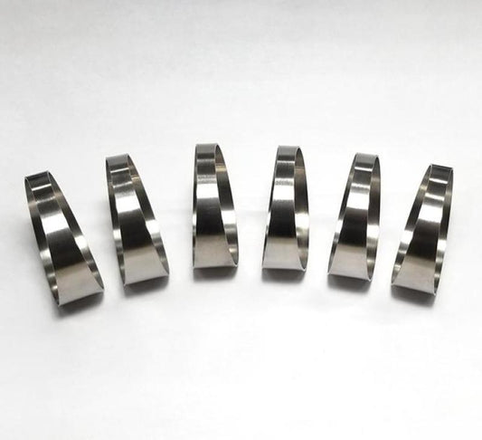 Ticon Industries 3.0in 7.5 Degree 4.5in CLR Loose Radius 1mm Wall Titanium Pie Cuts - 6pk