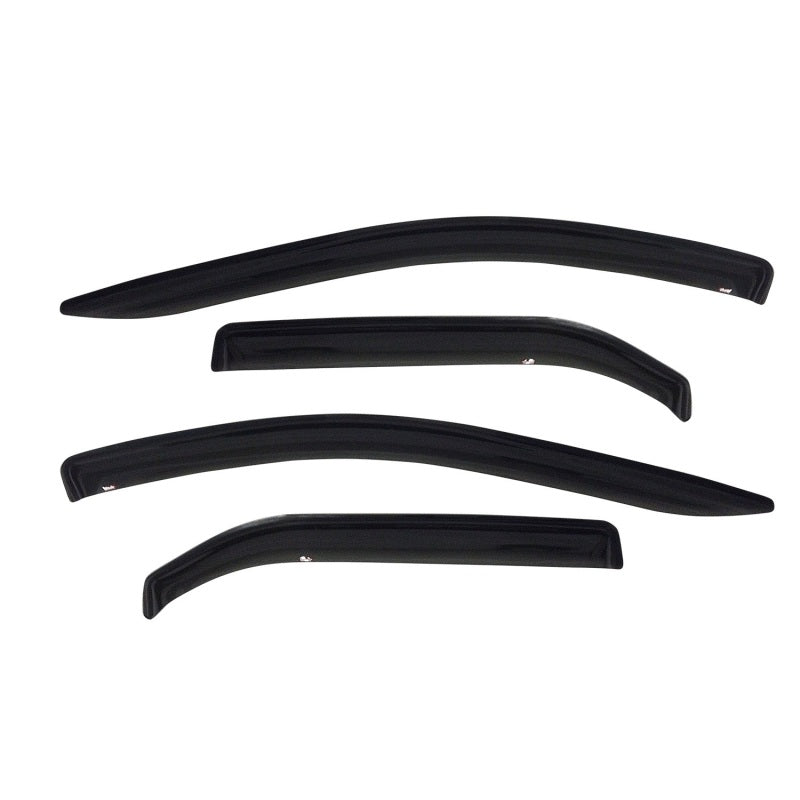 Westin 2009-2018 Dodge/Ram Crew Wade Slim Wind Deflector 4pc - Smoke