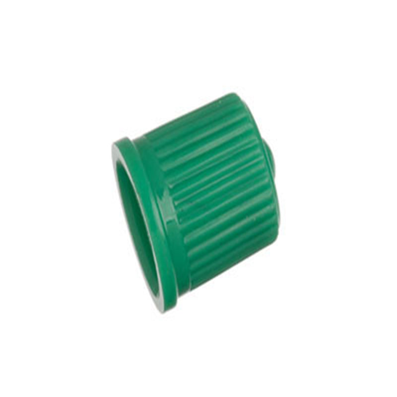 Schrader TPMS Plastic Green Sealing Caps - 100 Pack