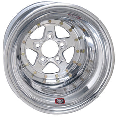 Weld Alumastar 2.0 15x4 / 5x4.75 BP 1.2 / 5in. BS Polished Wheel - Non-Beadlock