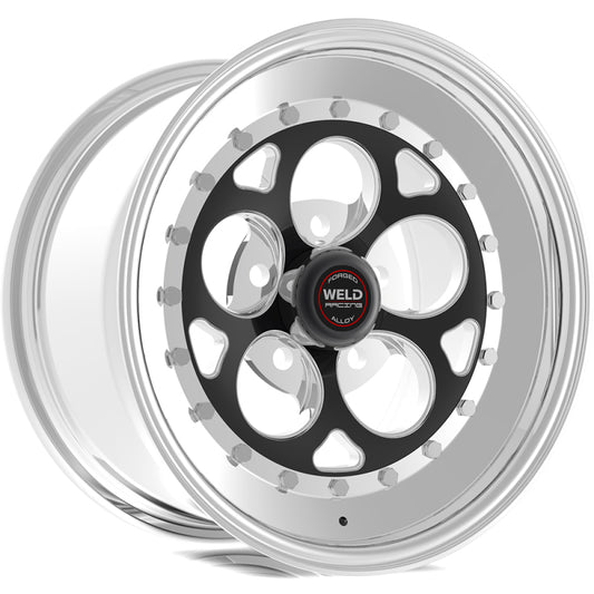 Weld Magnum III 15x14 / 5x4.75 BP / 5.5in. BS Black Wheel - Non-Beadlock